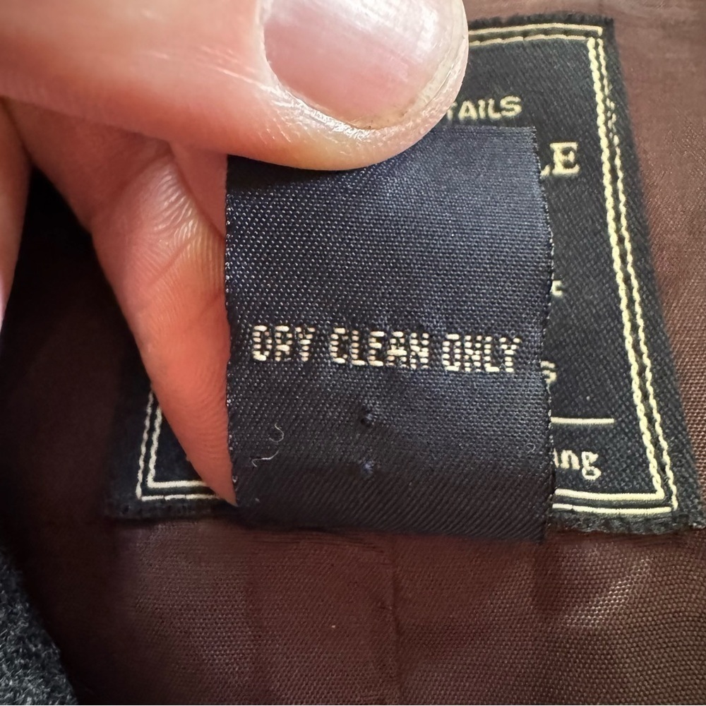 Gray Wool Blend AMERICAN EAGLE OUTFITTERS Button Jacket Multiple Pockets Large - Picture 4 of 14